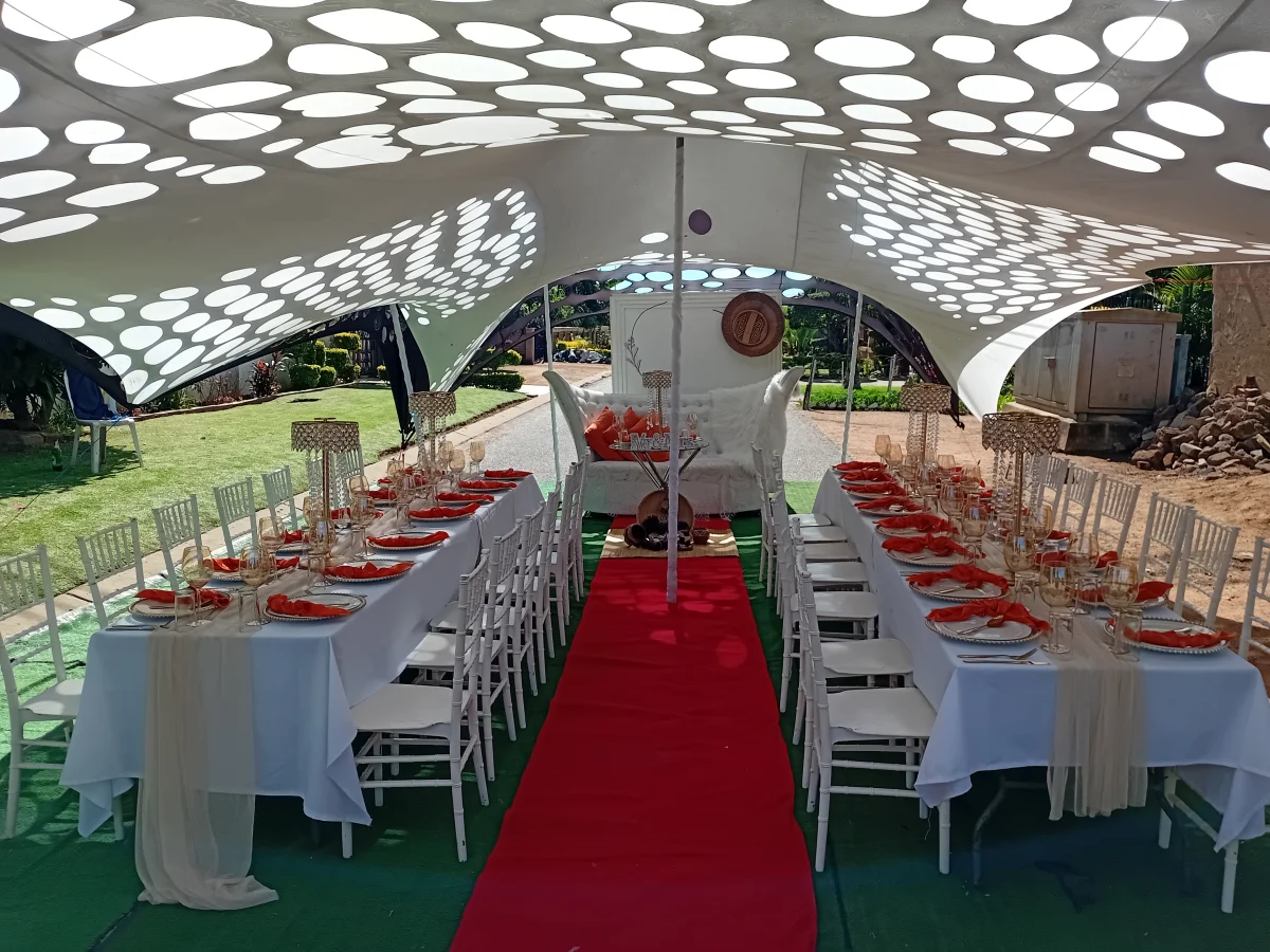 Beautifully decorated event setup